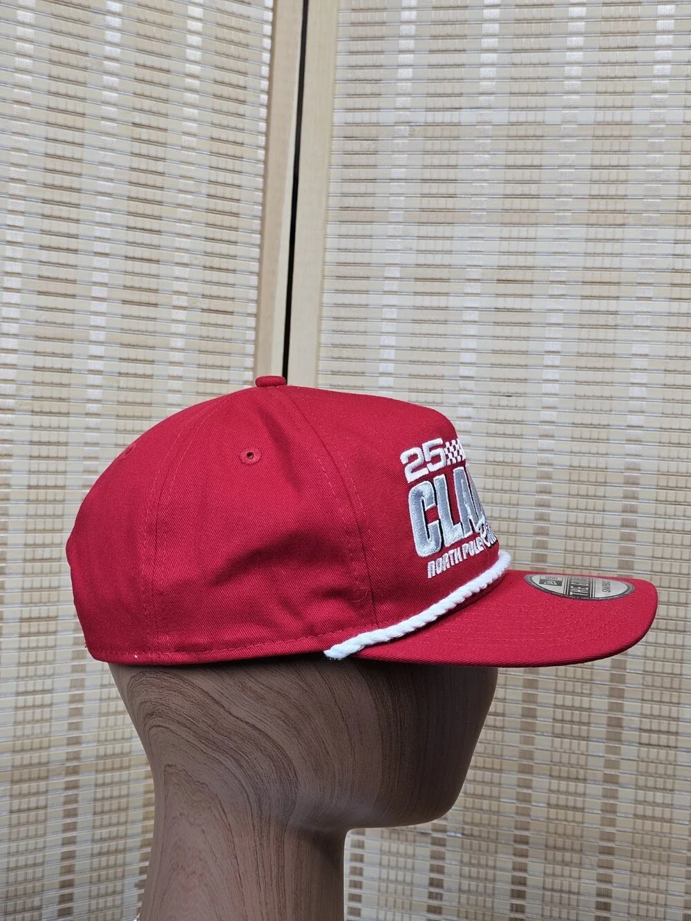 New Era The Golfer 25 Claus North Pole Racing Red Snapback Hat NWT
